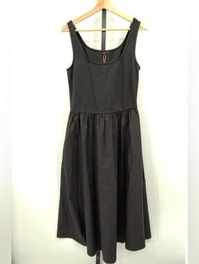 Quince Mixed Media Sleeveless Dress – Black – NWT – Size Medium